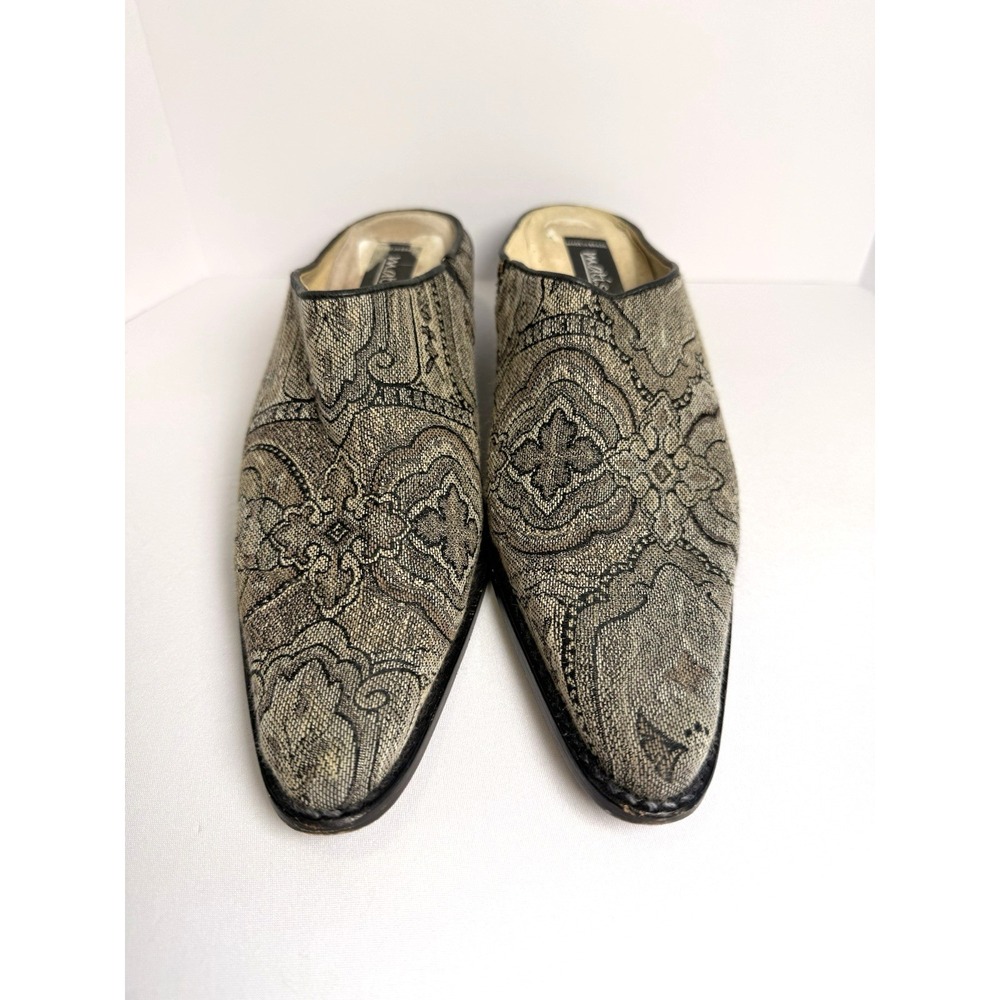 Matisse Vintage Tapestry Mule Boho Aztec Pointed Toe Women's 8 Made In Brazil